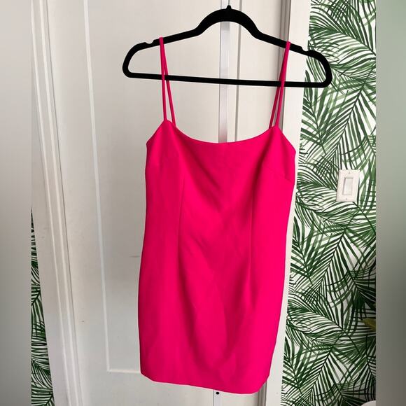 Milly Hot Pink Lucy Mini Dress Size 2 - Picture 4 of 9